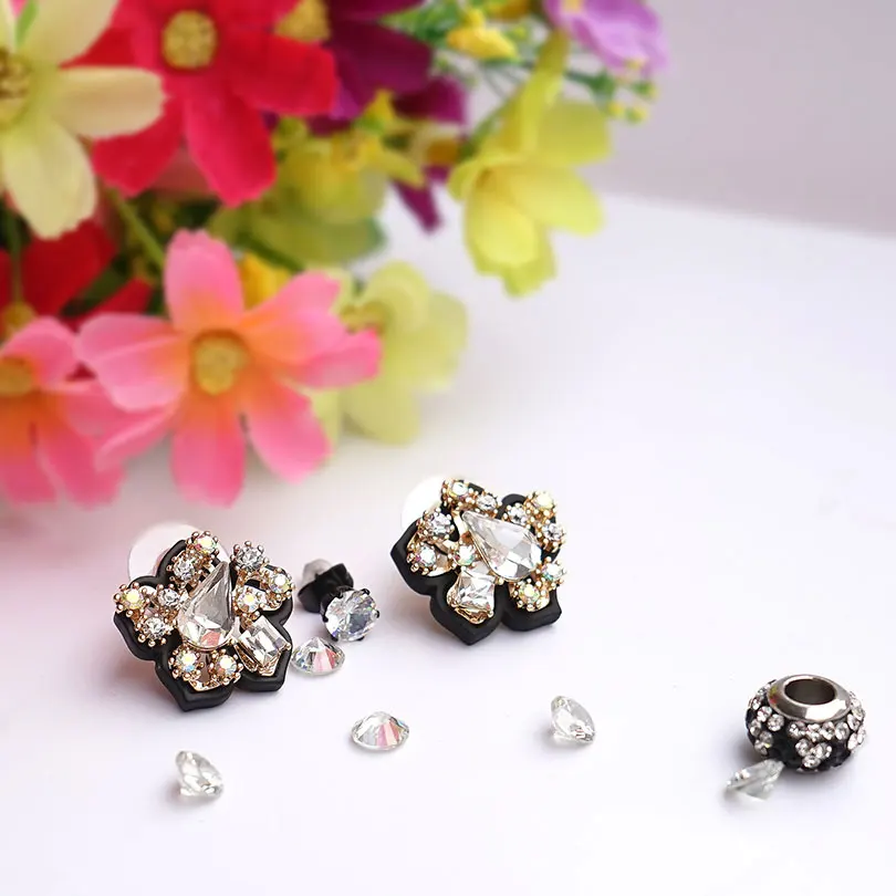 Роулинг. B RB блестящие серьги-гвоздики с падения шарик тени для Feman и девочек