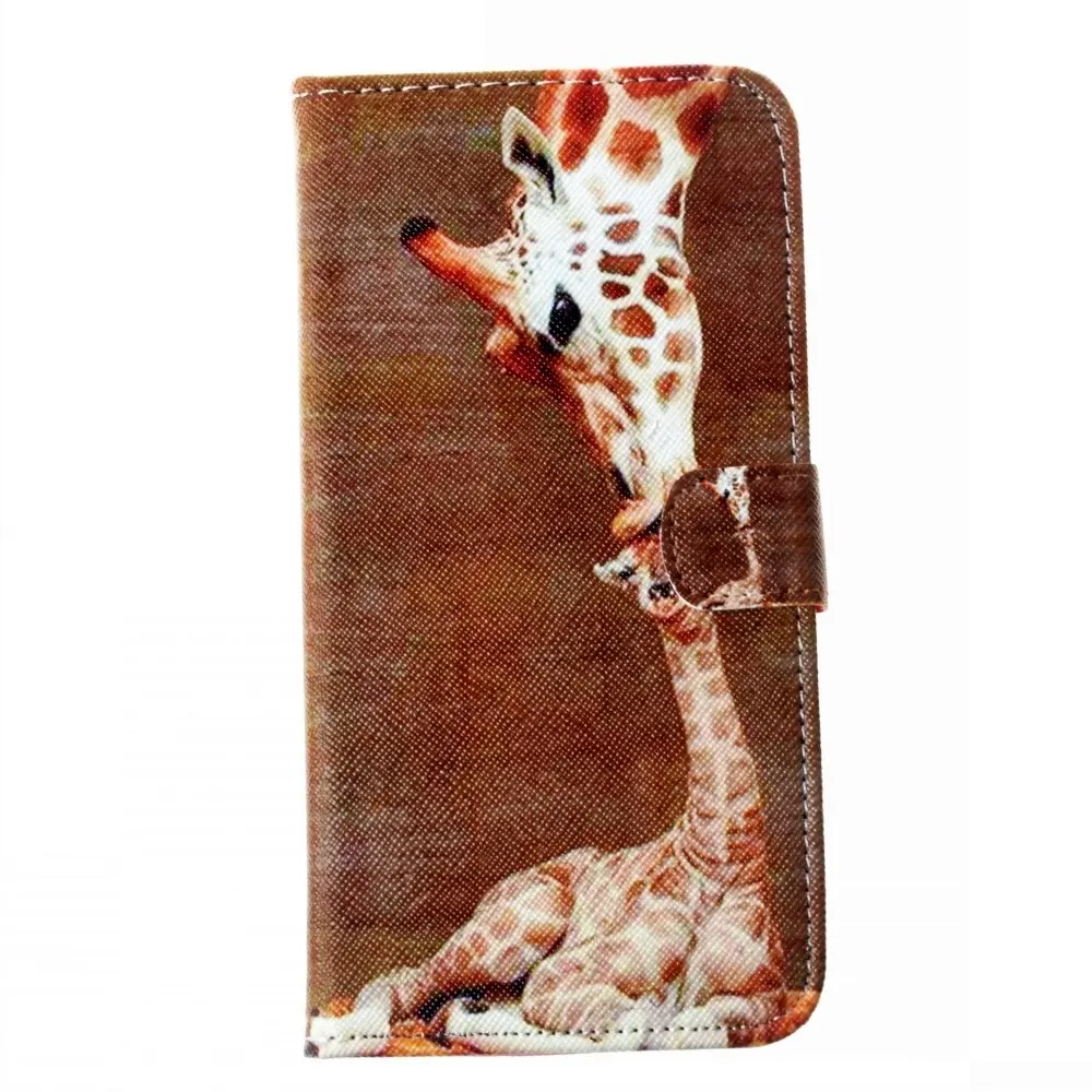 Giraffe Чехол-портмоне с откидной крышкой чехол для Moto Z4 играть G7 Мощность один Мощность P30 Примечание G6 плюс G5S G5S+ G5 E5 G6 играть G2 XT1806 XT1672 чехол Fundas - Цвет: Giraffe