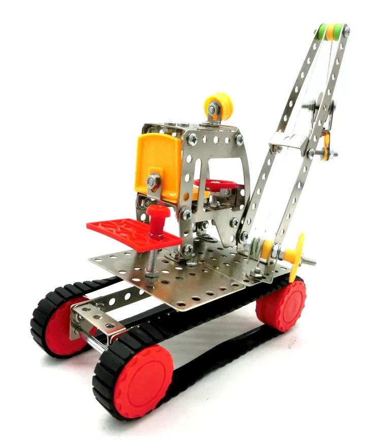 ConstructionTruck Hoist Metal Toy Vehicle Assemble Needed 3D Block for kids Early Development | Игрушки и хобби