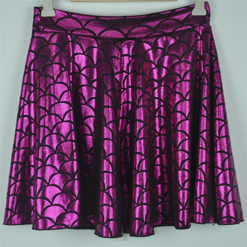 Высококачественная однотонная одежда женские комплекты топ в виде рыбьей чешуи