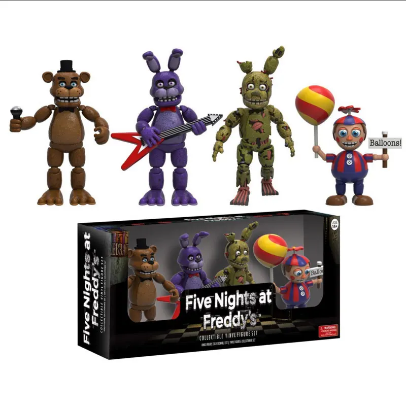 FNAF Five Nights At Freddy's Bonnie Foxy Freddy Fazbear медведь ночь Фредди игрушки Фигурки для детей |