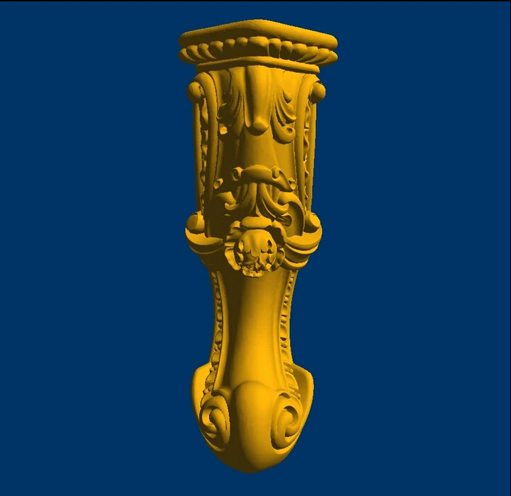 

New 3D models for CNC STL format relief tea table legs--49