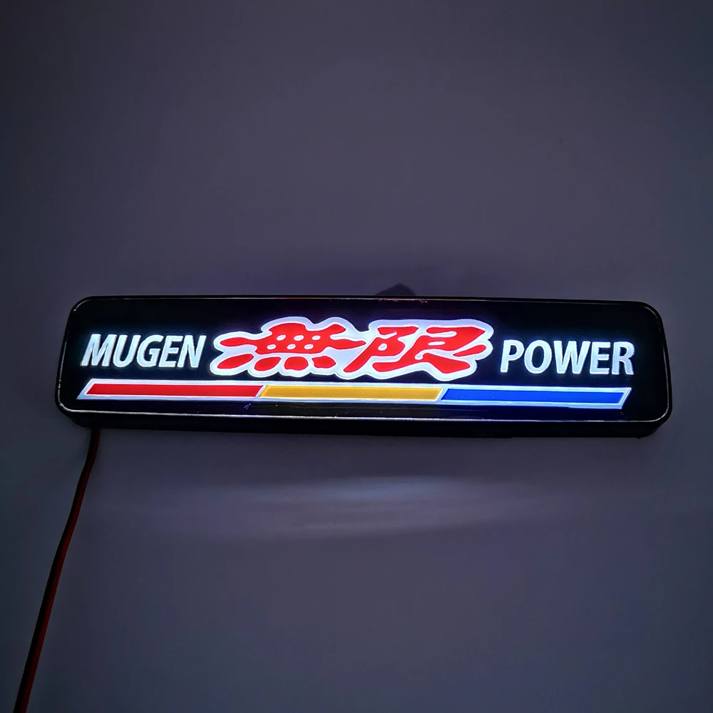 50 шт./лот PCSFront гриль LED Mugen Power Гонки логотип значок эмблема свет для Honda Accord Civic City Crv