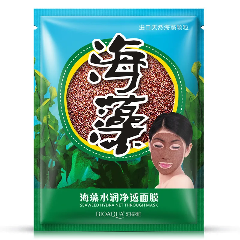 ROREC увлажняющая маска для лица против акне уход за кожей морские водоросли