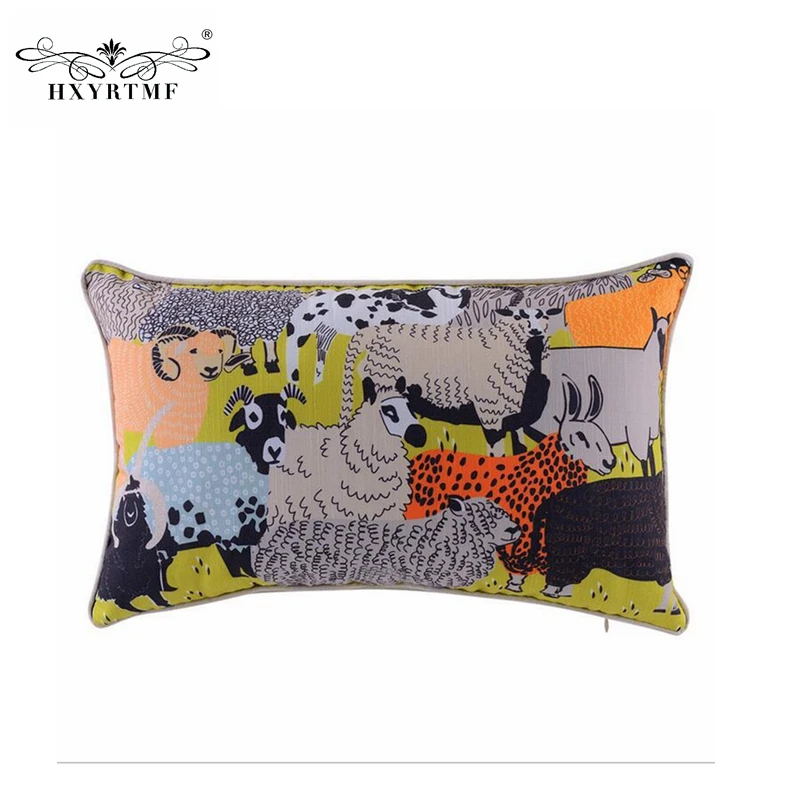 Творческий Овцы милые Животные хлопок Чехлы для подушек диван автомобиля чехлы