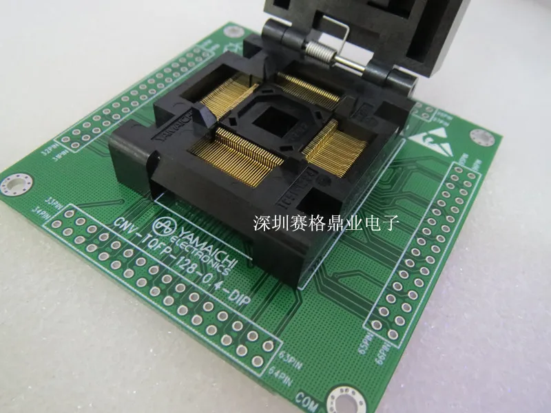 Оригинальное тестовое сиденье YAMAICHI IC QFP128/DIP программатор LQFP128 гнездо адаптера |