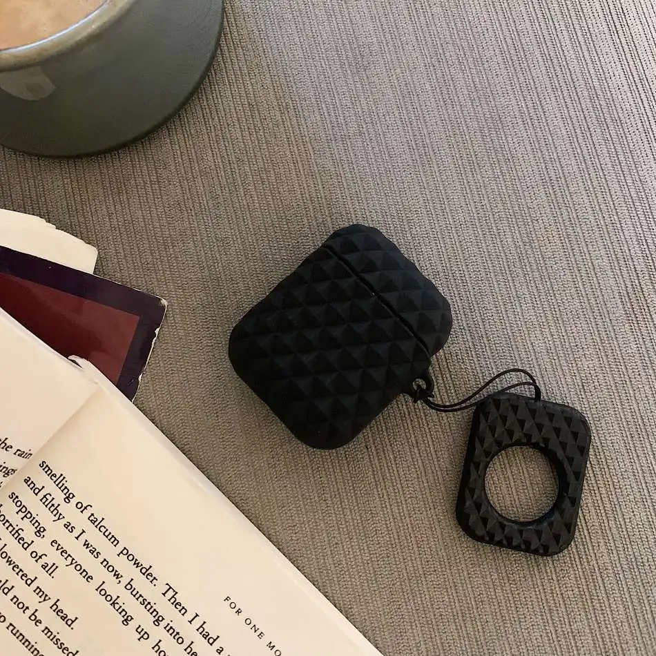 A1 Милый чехол для AirPods С КАКТУСОМ из мультфильма, силиконовый чехол для наушников s для Apple Air pods 2, чехол для Earpods с бриллиантовым кольцом - Цвет: A1