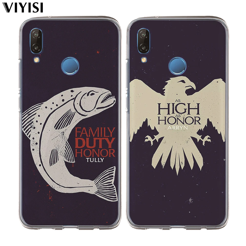 Чехол для Huawei P30 P20 Mate 20 Pro 9 P10 Lite Game Thrones Daenerys Dragon Jon Snow Tyrion Lannister Мягкий силиконовый