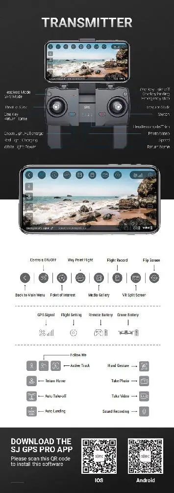 LeadingStar SJRC F11 gps 5G Wifi FPV с камерой 1080P 25 минут время полета бесщеточный селфи Радиоуправляемый Дрон Квадрокоптер