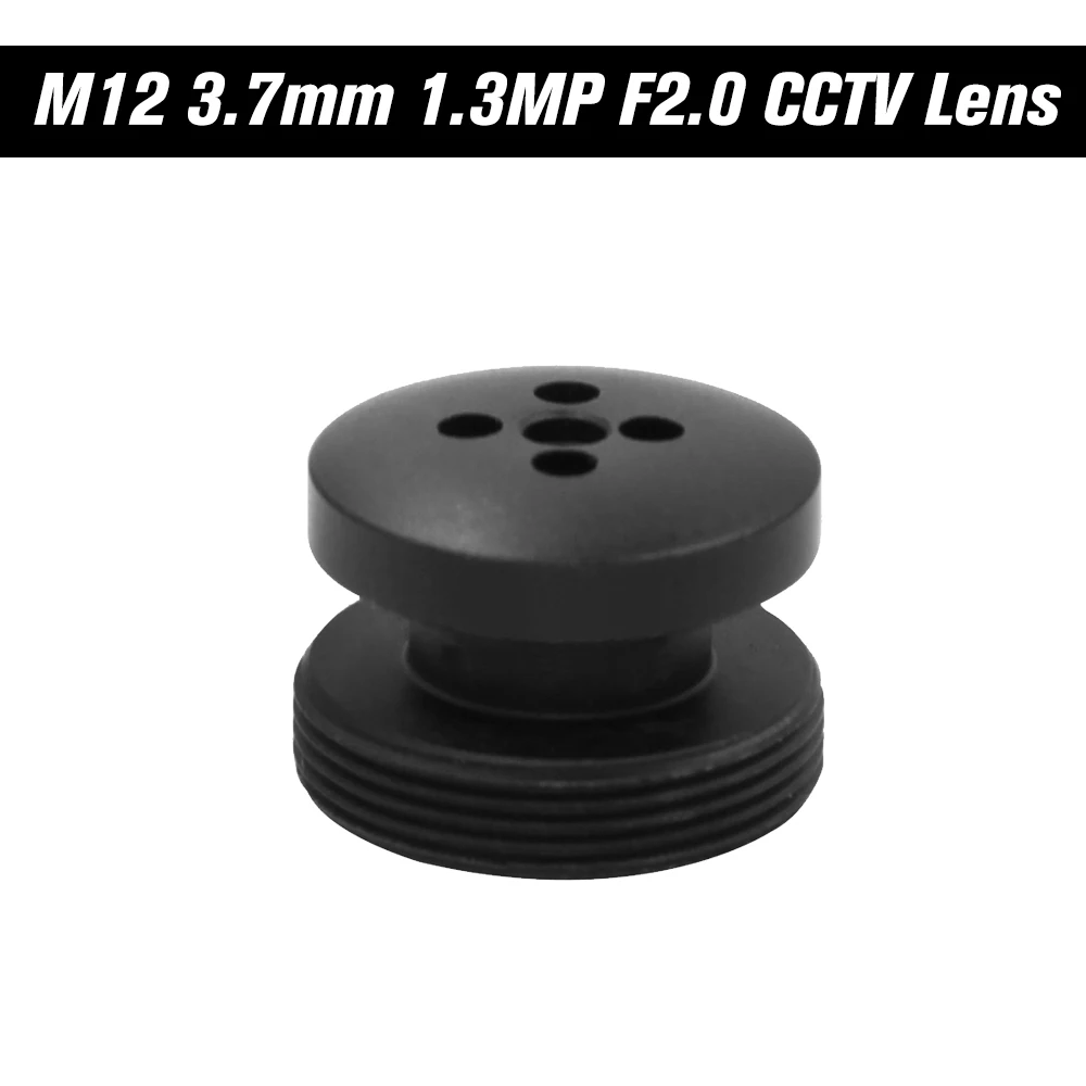 

3,7 мм M12 кнопочный объектив M12 крепление 1,3 МП 80 градусов горизонтальный угол обзора F2.0 фиксированная Радужка для камер видеонаблюдения