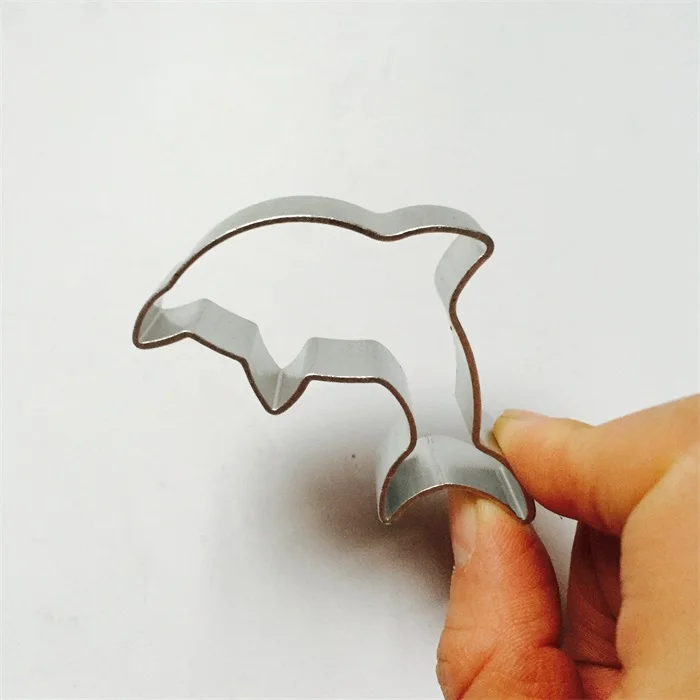 Горячее предложение 1 шт. форма для резки печенья в форме дельфина металлическая