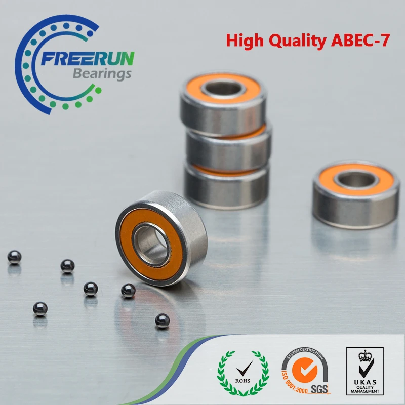 Fishing Reel Bearing 5PCS 3X10X4mm S623C 2RS CB ABEC7 LD 3x10x4 Stainless steel hybrid ceramic ball bearing