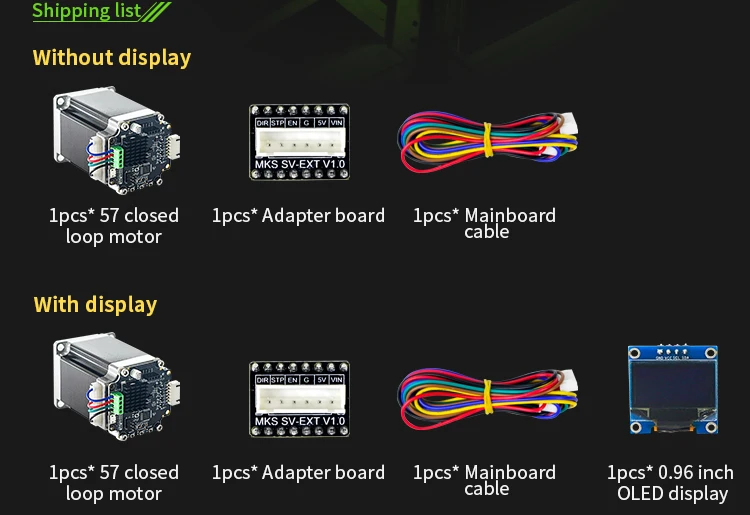 3D принтер замкнутый цикл серводвигателя NEMA23 MKS SERVO57A разработан Makerbase, который предотвращает потерю шагов