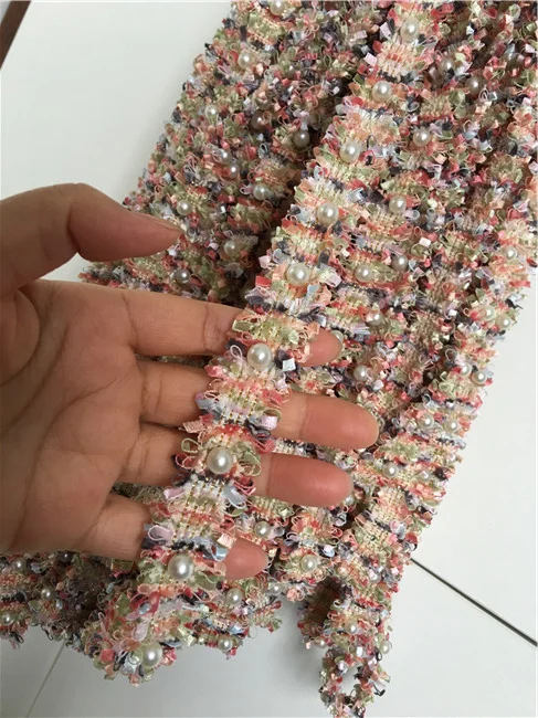 Новинка 4 вида кисточки с жемчугом кружевная отделка для сцены/вечернего платья