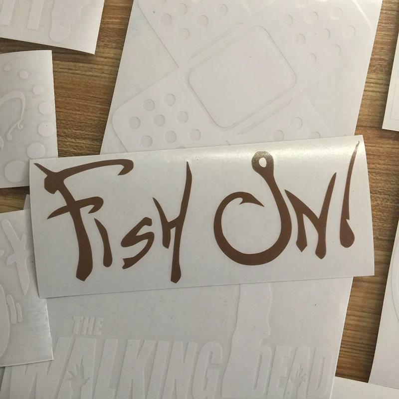 Наклейка в виде рыбы Виниловая наклейка автомобиль грузовик окно лодка каяк