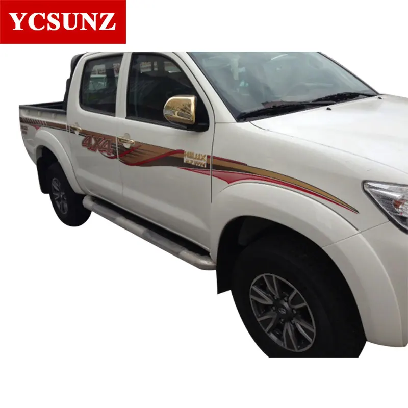 Брызговик 6 дюймов крыло вспышка ABS колеса Арка крыло для Toyota Hilux Vigo 2012- двойная кабина
