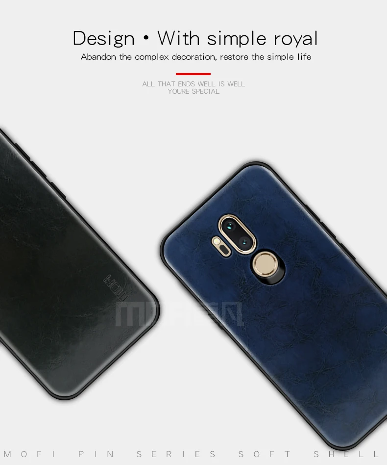 MOFi из искусственной кожи+ ТПУ+ PC чехол для LG G7 ThinQ g7 чехол для телефона s полная Защита задняя крышка для LG G 7 6," Чехол
