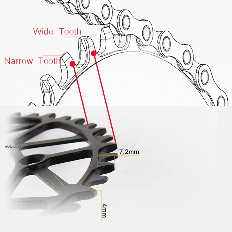 Легкая велосипедная цепь TWTOPSE 85 г для складного велосипеда Brompton круглая узкая