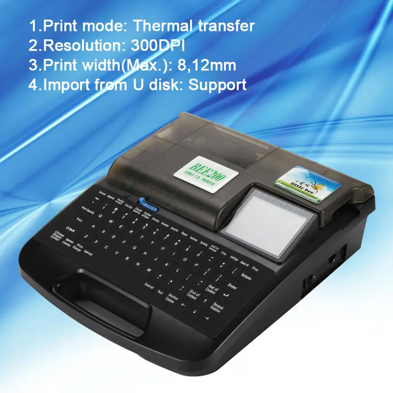 Кабельный Маркер трубчатый принтер этикеток BEE200|marker printer|cable label printerprinter |