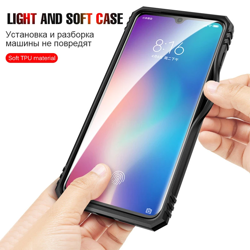 Роскошный магнитный автомобильный чехол-бампер для Xiaomi mi 9 SE силиконовый чехол