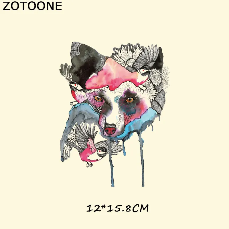ZOTOONE милый кот гладить на нашивки платья туники джинсы DIY аксессуары украшения