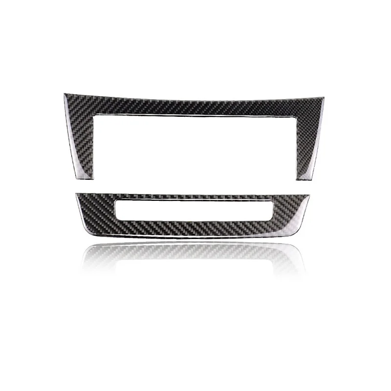 Carbon Fiber car accessories Central Control CD Plane sticker For mercedes benz W204 C Class 2010-2013 styling | Автомобили и