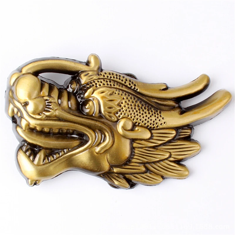 Металлическая пряжка для ремня сделай сам с головой китайского дракона