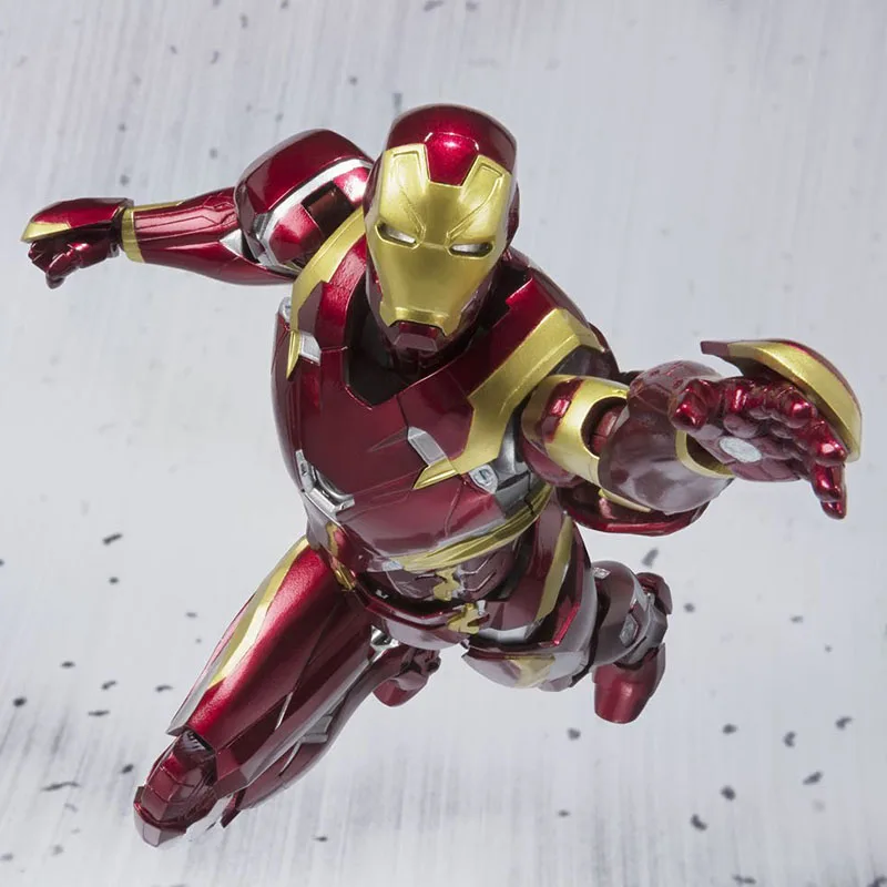 Figuarts Civil War Капитан Америка 3 Марк Железный человек MK46 фигурка Коллекционная модель игрушки куклы