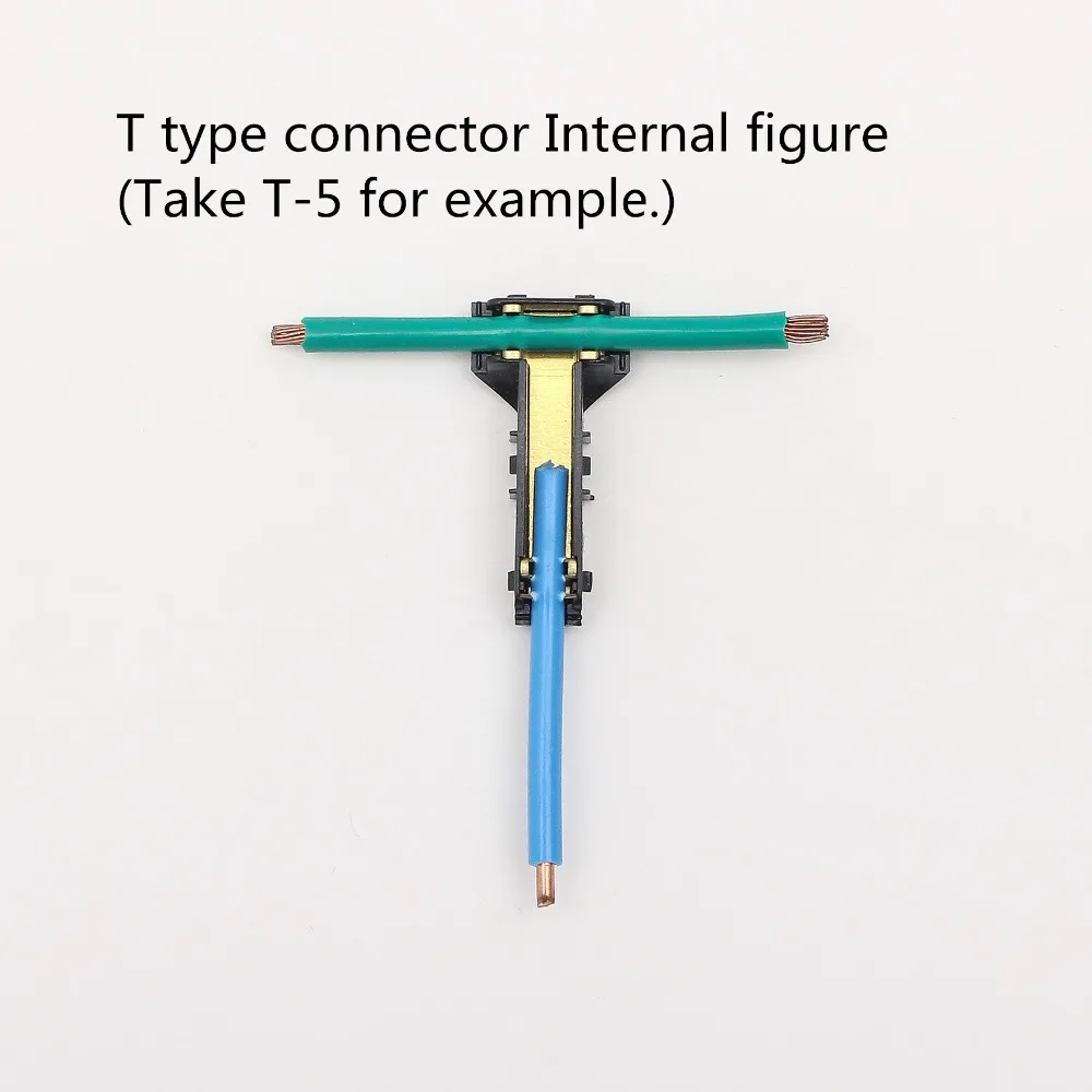 T-3 100PCS Scotch Lock Quick Splice Crimp Terminal T type Wire Tapping Joint 16-15AWG 1.5mm2 Solid Stranded 1.5mm Connector |