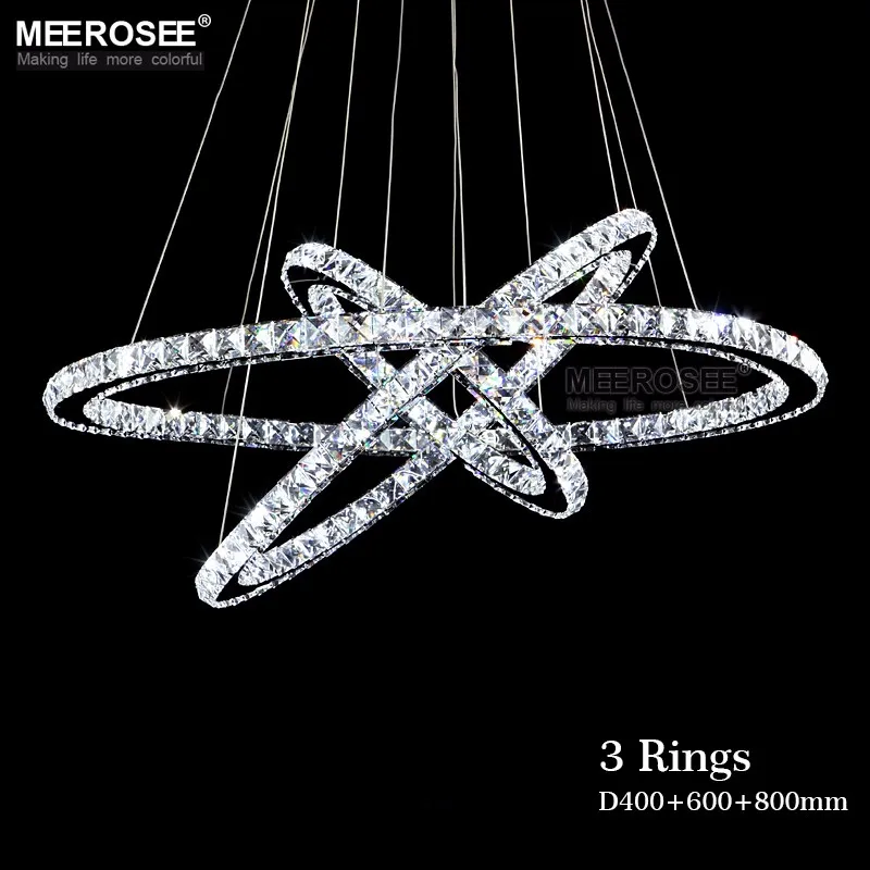 Modern Chandeliers Lighting K9 Crystal Chrome Pendant Hnaging Lamp For Living Room Bedroom Indoor Luces Led Decoracion | Освещение