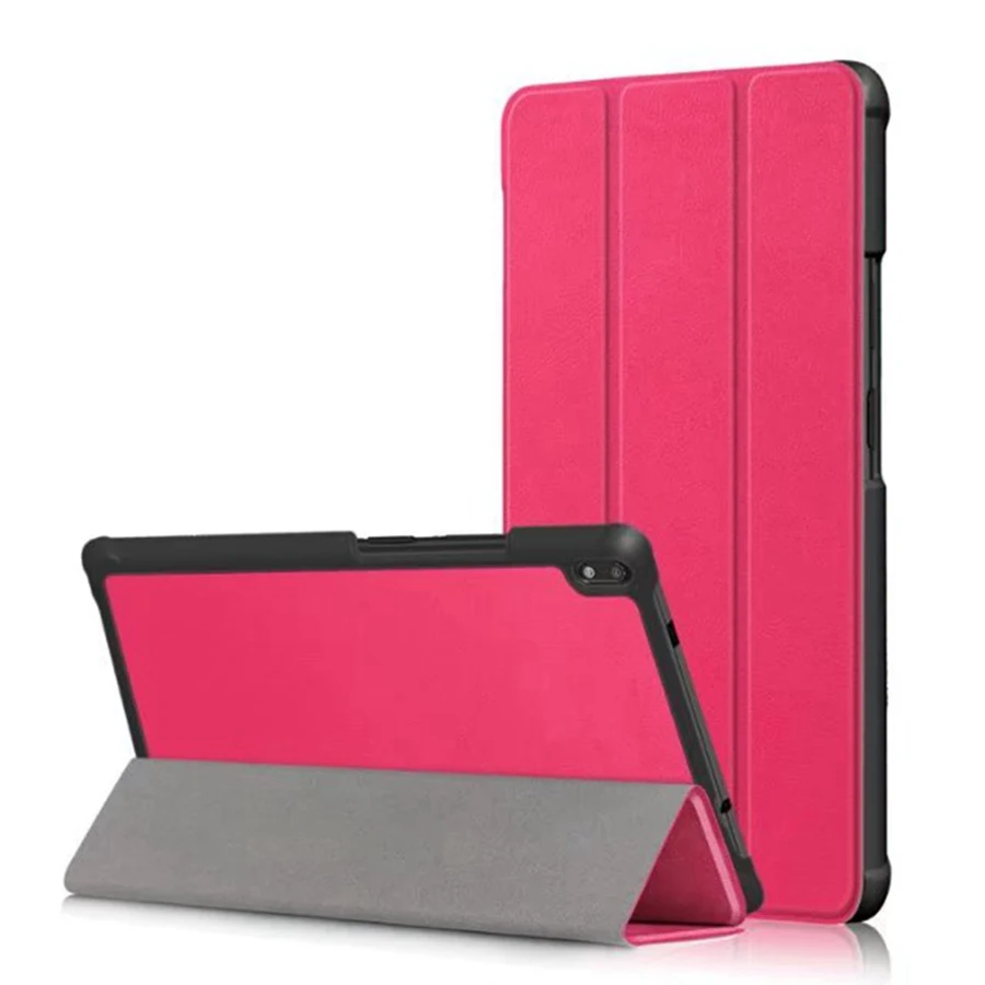 rose Тонкий кожаный чехол-книжка из искусственной кожи чехол для lenovo Tab 4, 8 плюс TB-8704X TB-8704F TB-8704N Стенд Крышка для lenovo Tab 4, 8 Plus чехол+ Защитная пленка на экран+ подставка для ручек - Цвет: rose