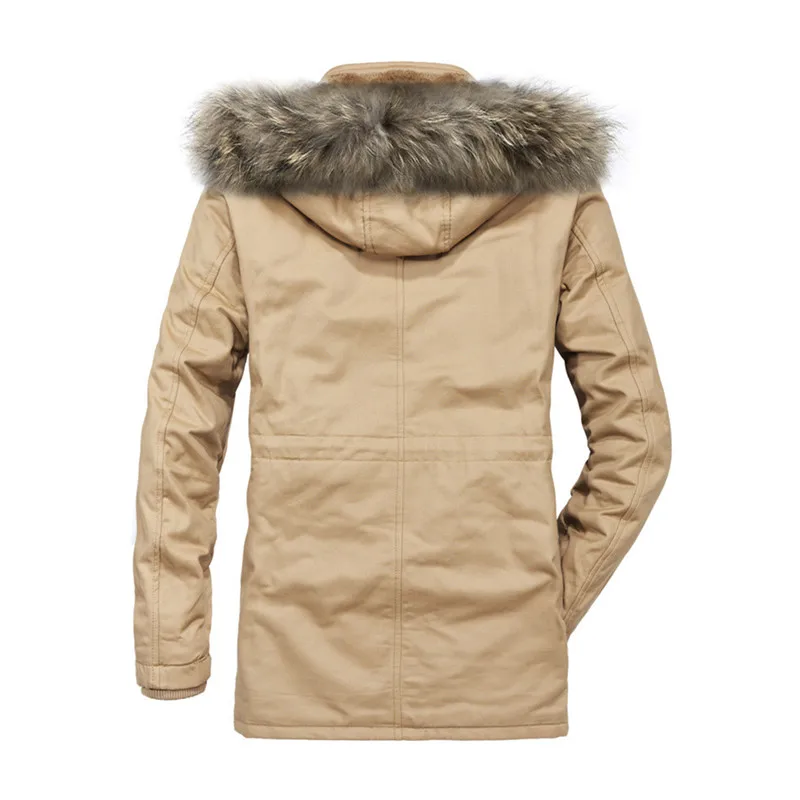 Unisplendor Men Winter Warm Thick Jacket Boy 100%Cotton Outerwear Windproof Casual Coats with Hooded Mens Parkas Man Coat YY159 | Мужская