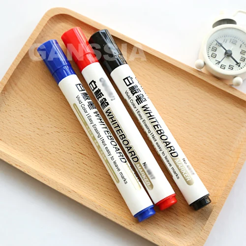 

1PC Whiteboard Marker Pen 3 Colors Markers for White Board Easy Erasing Office Material Stationery Supplies (ss-1400)
