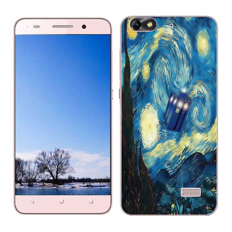 Роскошный мягкий силиконовый чехол для Huawei Honor 4C с масляной росписью защитная