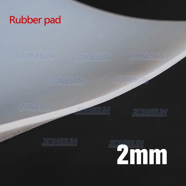 Rubber pad 2mm ZONESUN машина для горячего тиснения фольгой аксессуар Запасные Части положение держатель рулона фольги держатель Т-образной паз верстак нагревательный элемент - Цвет: Rubber pad 2mm