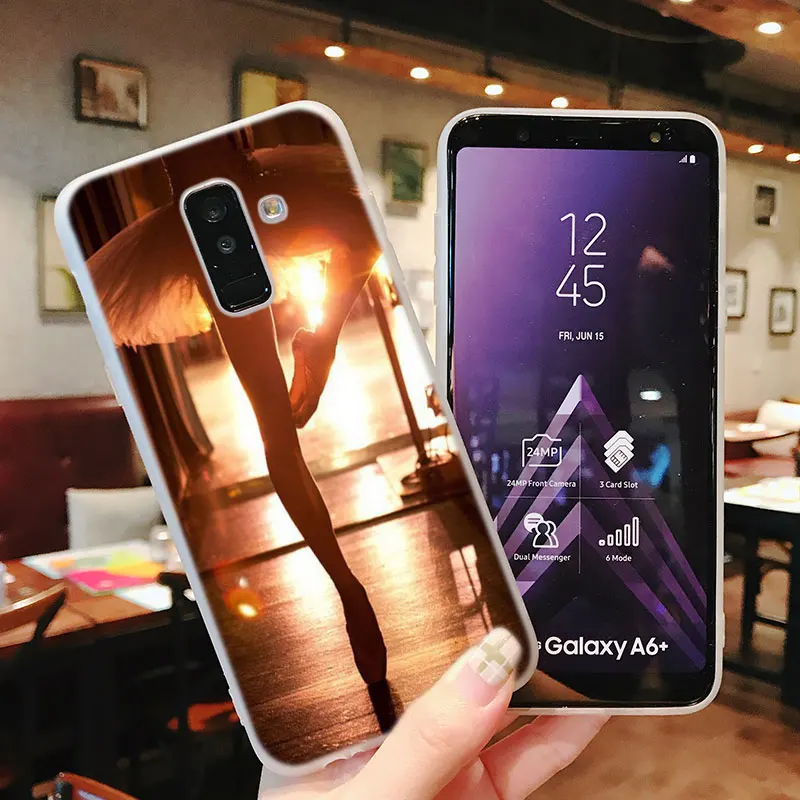 Силиконовый чехол для телефона балерины Samsung Galaxy A8S A6S A9 A8 Star A7 A6 A5 A3 Plus 2018 2017 2016