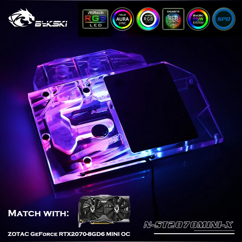 Bykski телефон с полным покрытием графического процессора для VGA ZOTAC GeForce N-ST2070MINI-X MINI