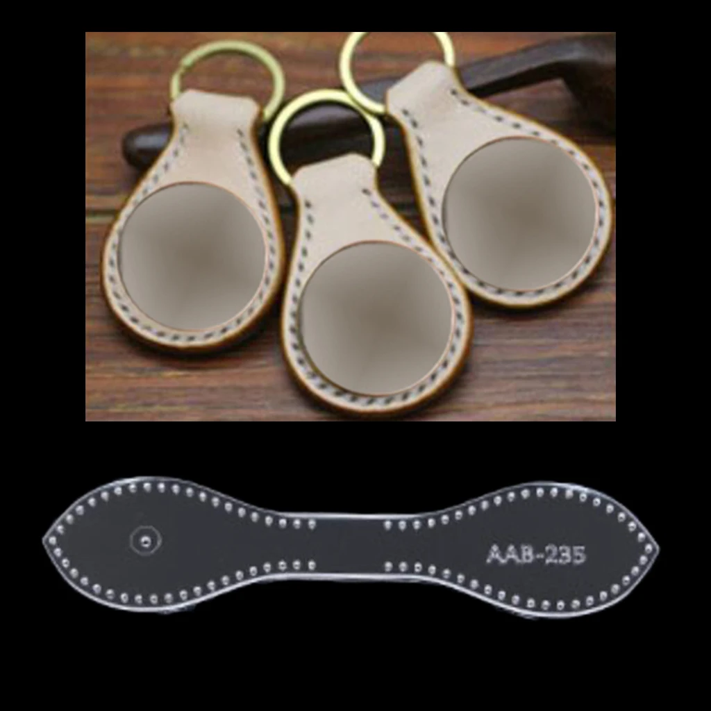 DIY брелок кожа ремесло акриловый кулон Шаблон трафарет инструмент | Дом и сад