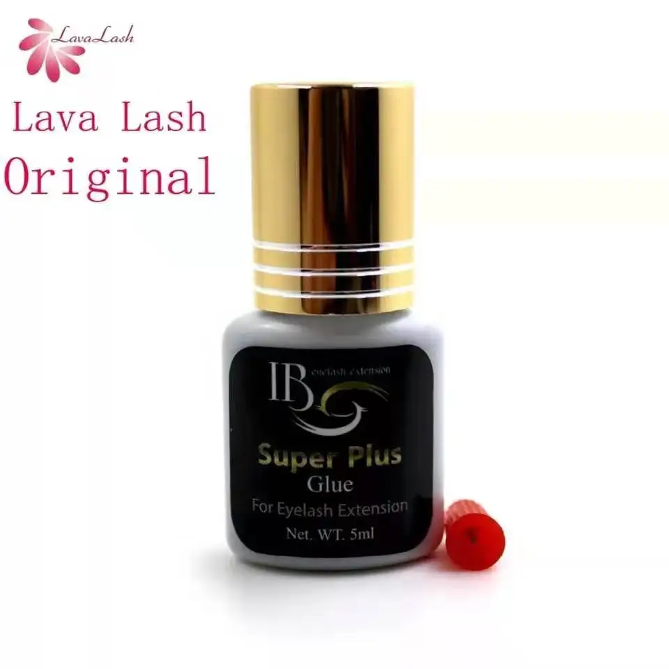 Новые 10 бутылок/партия Корея IB ibeauty супер плюс клей для наращивания ресниц 5 мл черный клей Золотой колпачок