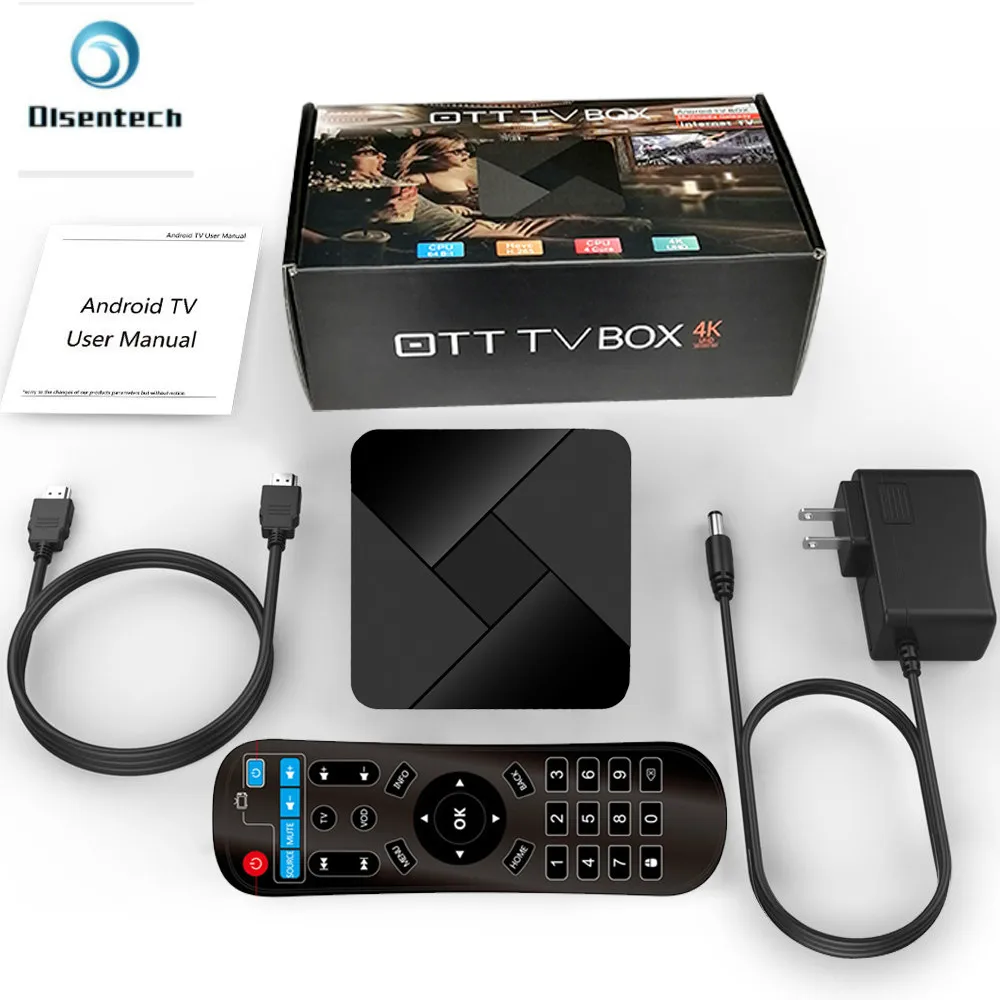 Olsentech X5 Smart Android ТВ приставка 7 1 ГБ 8 Amlogic S905X четырехъядерный H.265 4K 2 4 ГГц WiFi