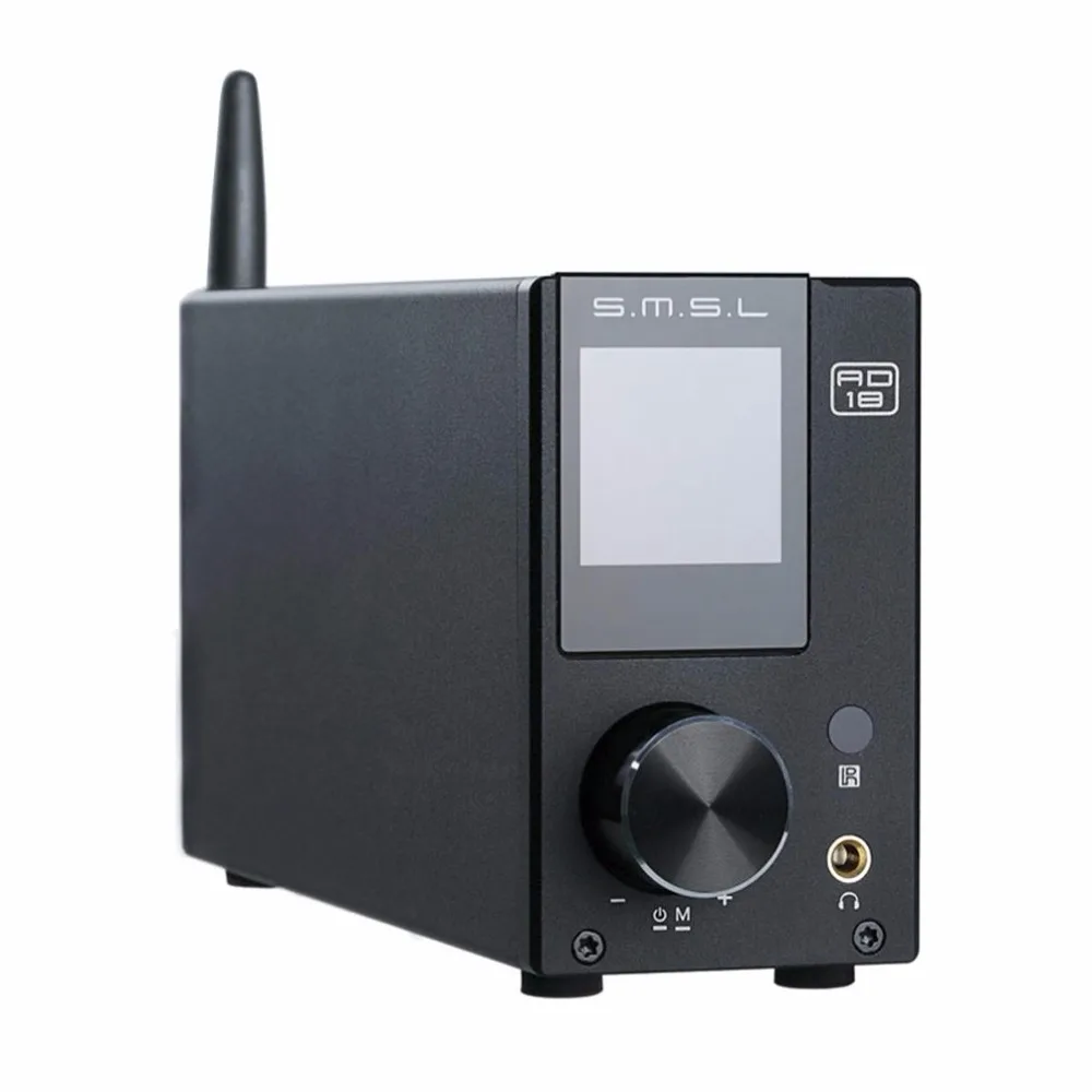 SMSL AD18 усилитель звука bluetooth мощности 80 Вт стерео usb цифровой аудио мини