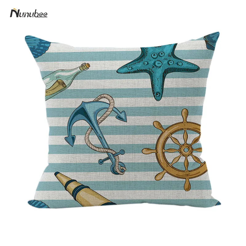 Этническая Цветочные cushioncover paitting Ocean almofada Boho декоративные Pillowscase scandinave cojines Nordic