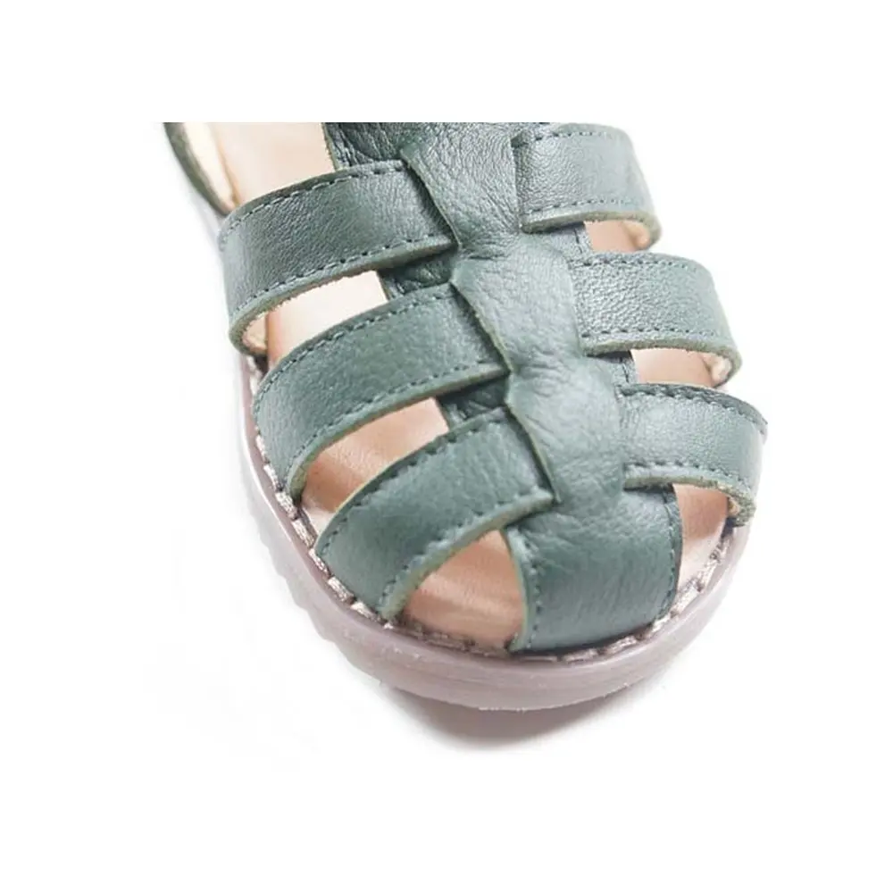 

Genuine Leather Children Sandals Non-slip Bottom Fashion Design Baby Boys Girls Sandals Kids Beach Shoes