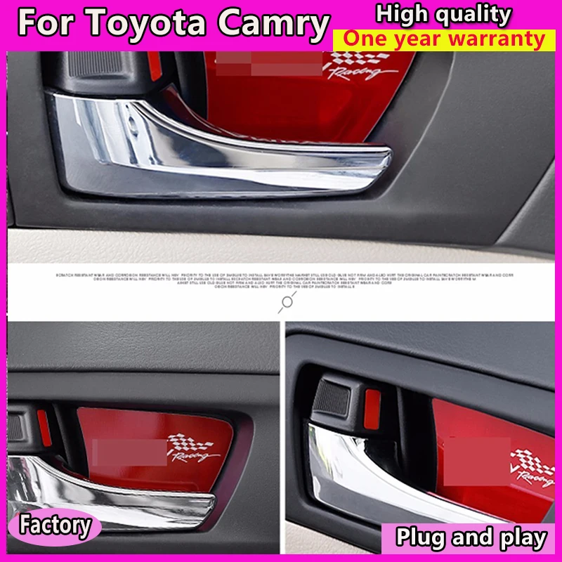 Автомобиль для укладки Дверь внутренняя ручка чаши Накладка Toyota Camry V50 v55 2012 2016