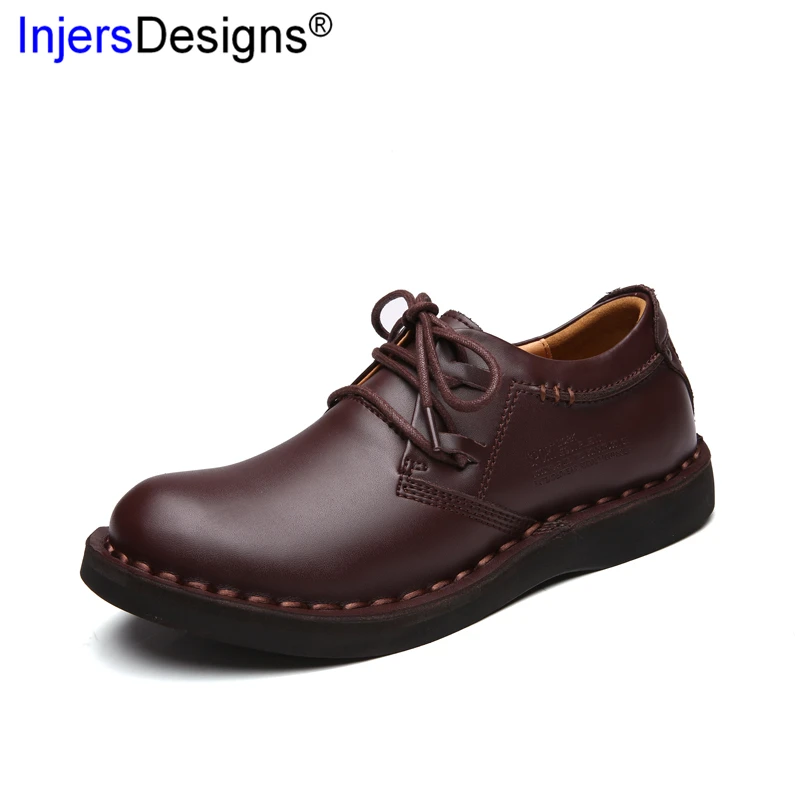 

Hot Sale Tooling Shoes Men Fashion Lace-Up Comfortable Handmade Casual Leather Shoes Vintage Men Martin Shoes Zapatos De Hombre