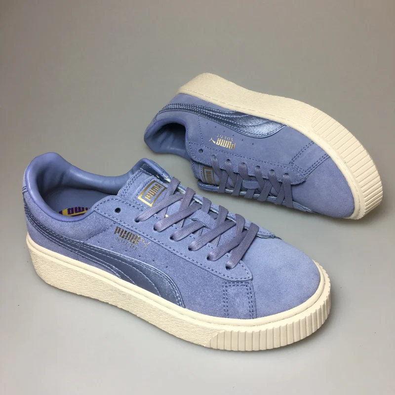 PUMA FENTY Suede Cleated Creeper Women's First Generation Rihanna Classic Basket Tone Simple Badminton Shoes | Спорт и
