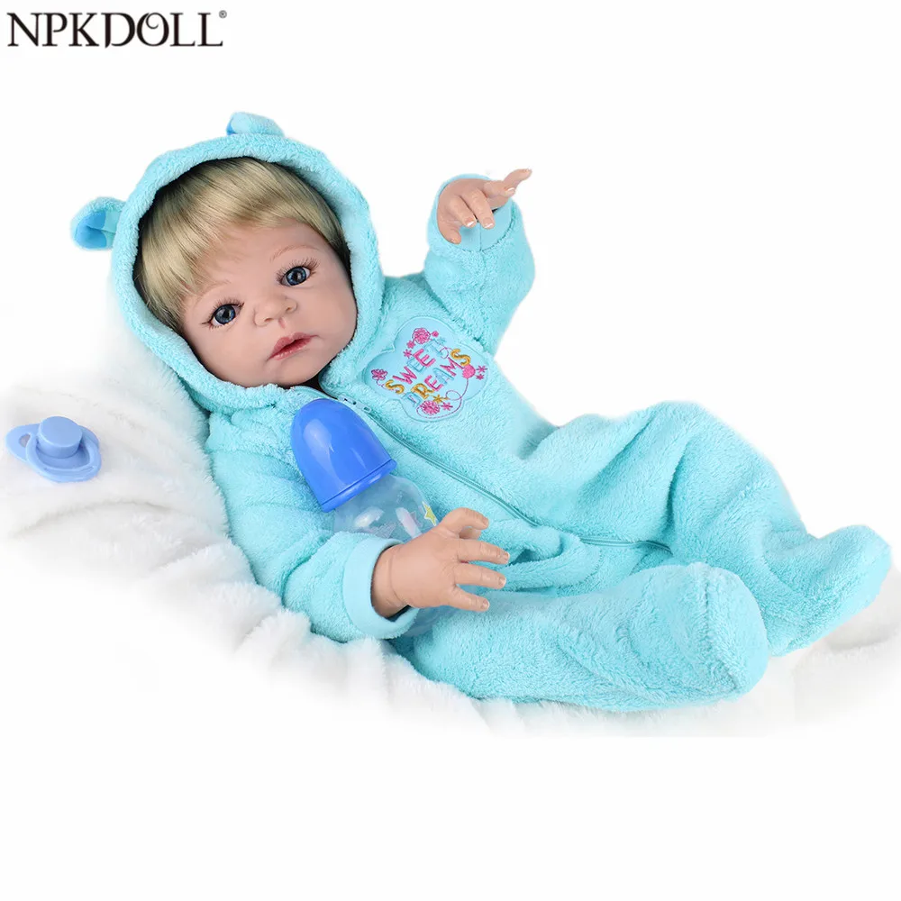 Фото NPKDOLL 55 см мягкие силиконовые куклы для новорожденных Реалистичная кукла 22 дюйма