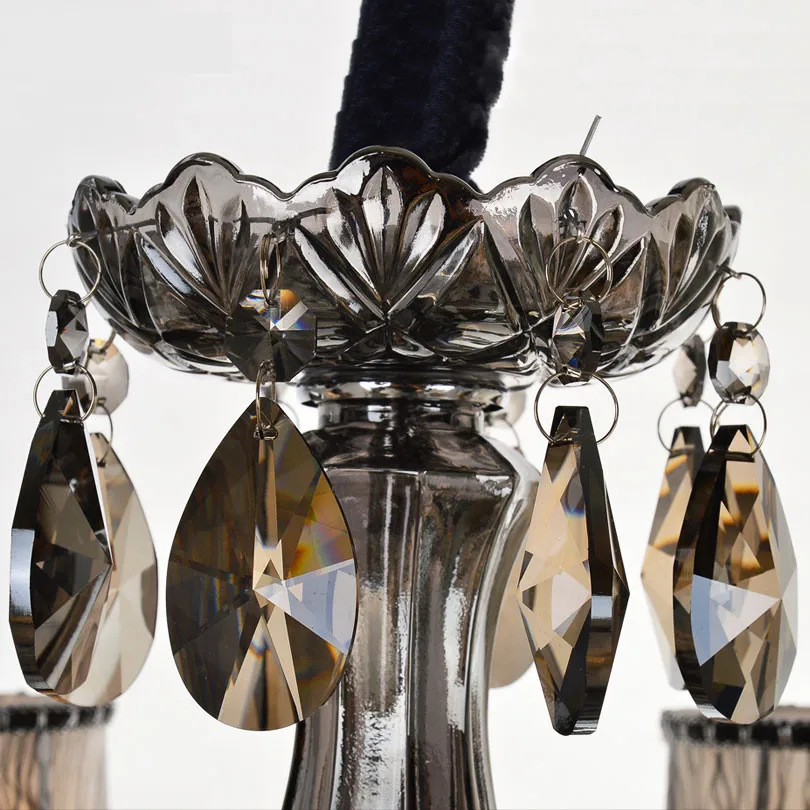 Современные светодиодные хрустальные люстры для кухни гостиной спальни серые К9