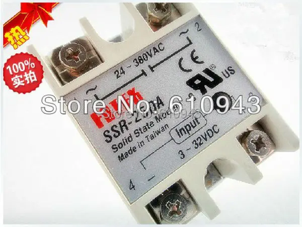 Реле FOTEK SSR-25DA от производителя 25A ssr вход 3-32VDC выход 24-380VAC бесплатная доставка |