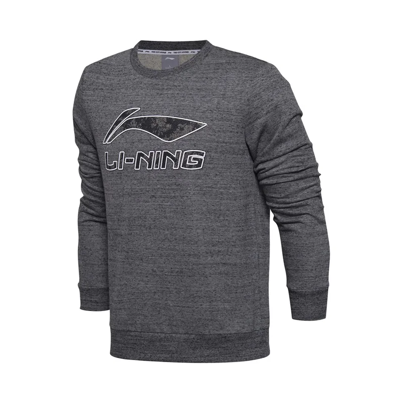 Li Ning Мужской трикотажный топ свитера 15% хлопок 85% полиэстер куртка комфортная